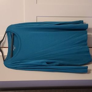 Ava & Viv Long Sleeve Teal Shirt 3X